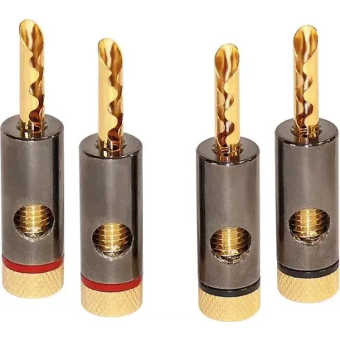 Dynavox 206436 Banaanstekkerset 4 Stuks