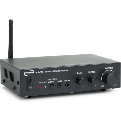 Dynavox CS-PA8 digitale miniversterker met Bluetooth zwart