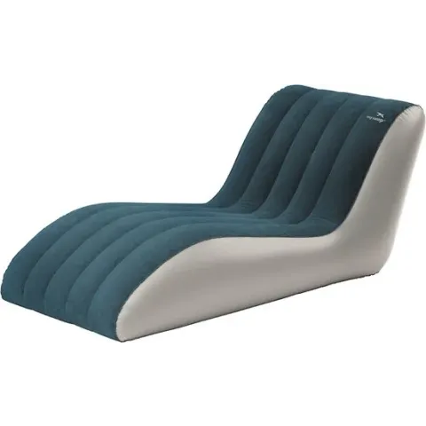 Easy Camp Comfy Lounger-Campingstoel-Ligstoel-Opblaasbaar-Staal Blauw