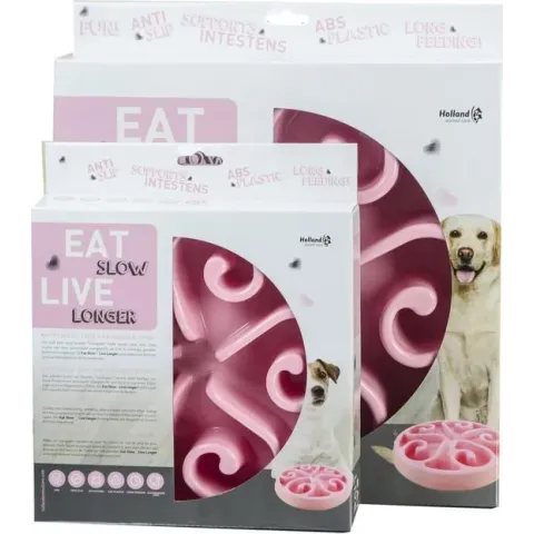 Eat Slow Feeder - Large - Roze