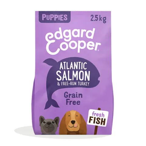 Edgard&Cooper Puppy Graanvrij Zalm&Kalkoen - Hondenvoer - 2.5 kg