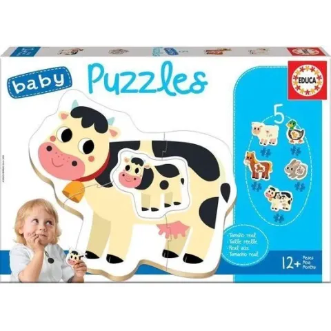 Educa Puzzle.  Baby Puzzles the Farm 2x2/2x3/4 Teile