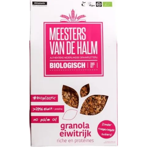 Eitwitrijke Granola Meesters Van De Halm - Zak 350 gram - Biologisch