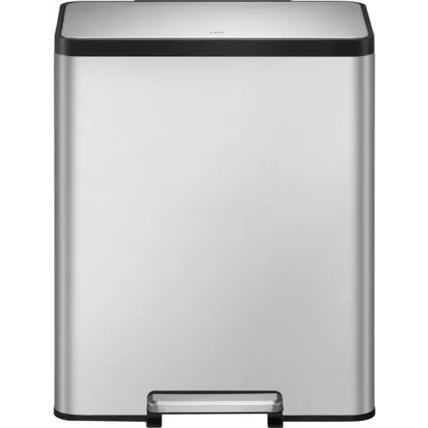 EKO EcoCasa II Prullenbak - 2 x 30 l - Mat RVS - voor Afvalscheiding