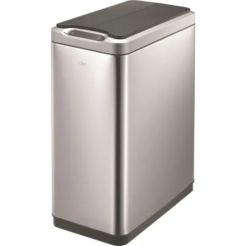 EKO Phantom sensor prullenbak - 20+20 l - Mat RVS - voor Afvalscheiding