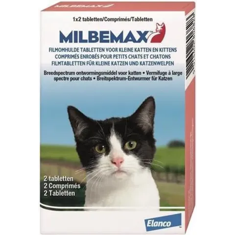 Elanco Milbemax Kitten & Kat - Anti wormenmiddel - 2 tabletten - 0.5 Tot 2 Kg