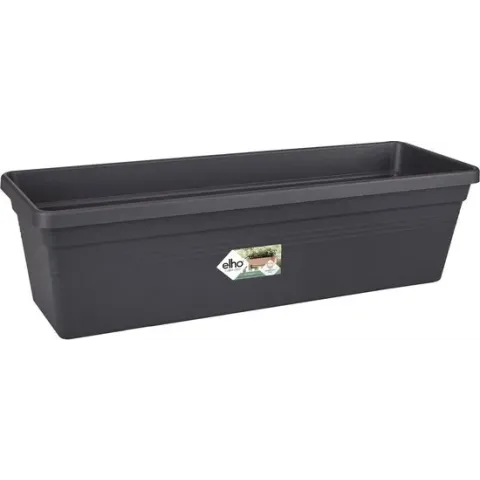 Elho Balkonbak Green Basics Zwart - Plantenbak - 39x17x14 cm