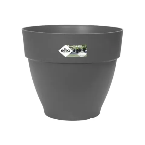 Elho Bloempot Vibia Campana Rond Grijs - Buitenpot - ø25x21 cm