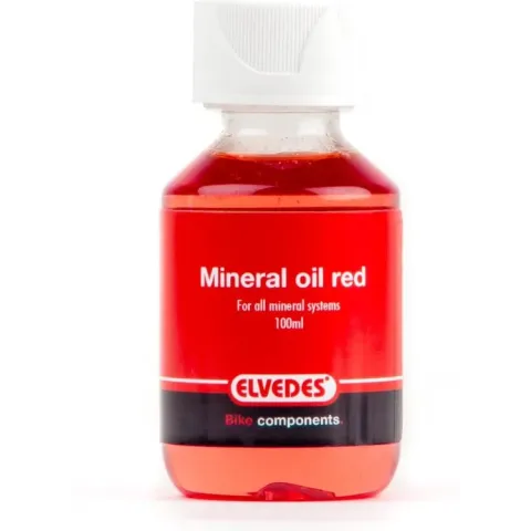 Elvedes mineraal olie - remvloeistof 100ml rood
