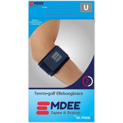 Emdee - Tennis/Golf Elleboogbrace - Universeel - Blauw