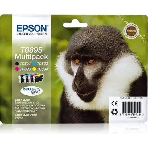 Epson Monkey Multipack 4-colours T0895 DURABrite Ultra Ink