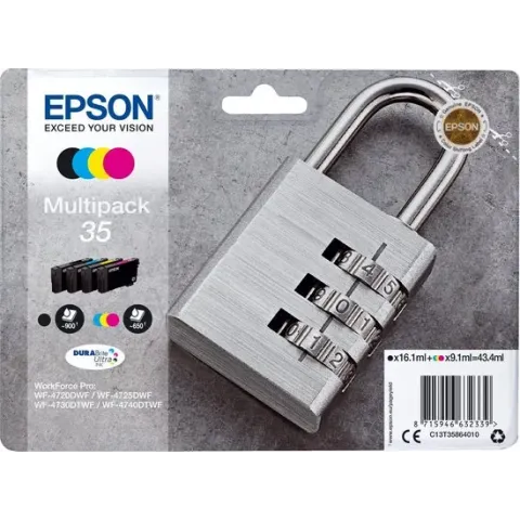 Epson Padlock Multipack 4-colours 35 DURABrite Ultra Ink