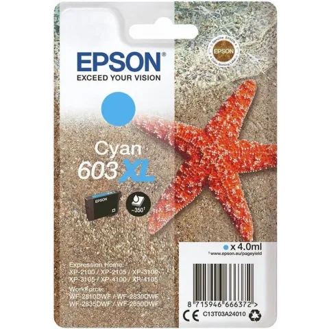 Epson Singlepack Cyan 603XL Ink