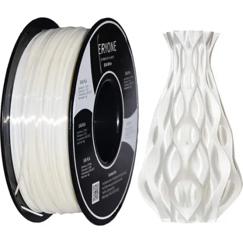 Eryone - Silk White - PLA Filament - 1Kg 1.75mm - Voor 3D Printer en 3D Pen - Wit