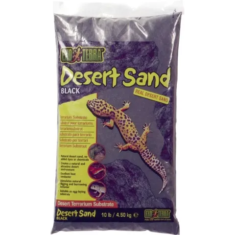 Exo Terra Woestijnzand - Bodembedekking - 4,5 kg -Zwart