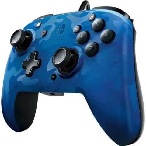 Faceoff Deluxe+ Nintendo Switch Controller - Blue Camo