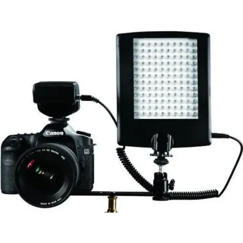 Falcon Eyes LED Lamp met Flitser DV-120FV op Batterij