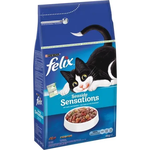 Felix Ocean Sensations - Zalm/Koolvis/Groenten - Kattenvoer - 4 kg
