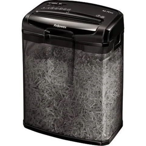Fellowes papierversnipperaar M-7CM snippers P4, 7 vel, zwart