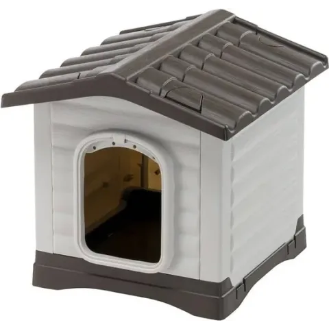 Ferplast Hondenhok Dogvilla 50 43x48x44 cm grijs