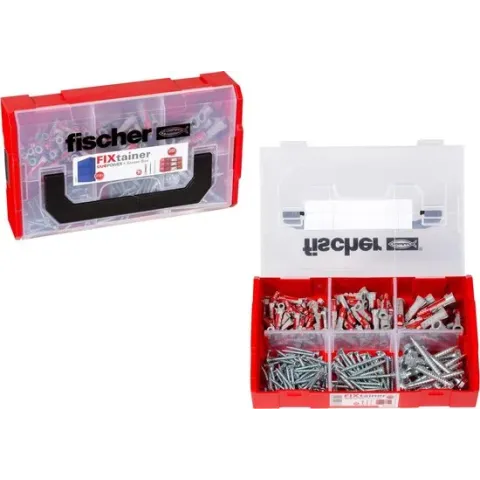 Fischer Assortimentsdoos - Fixtainer pluggen- en schroevenset - Duopower - 210-delig - 536162