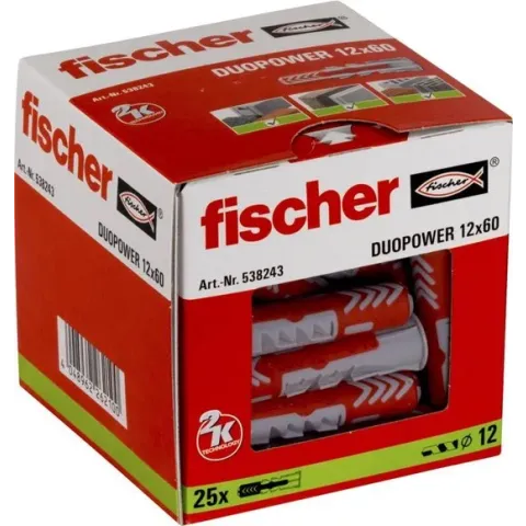 Fischer DUOPOWER plug 12x60 25 st