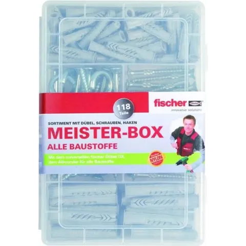 Fischer MeisterBox UX + schroeven + haken