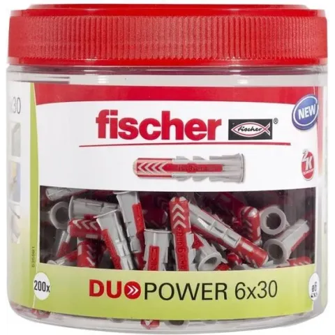 Fischer Plug, DUOPOWER 6 x 30, ronde doos