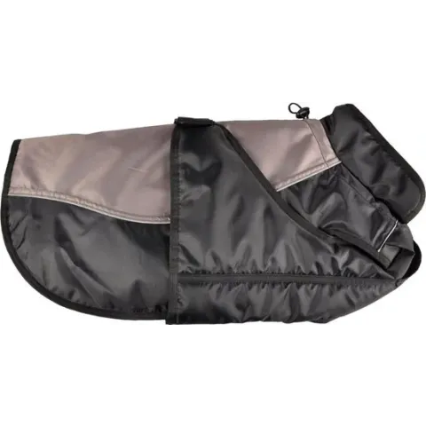 Flamingo - Honden Winterjas Zane - Bruin/Zwart - 84 - 94 cm x 65 cm