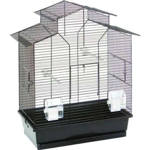 Flamingo Parkietenkooi Numfor  - Zwart -  52 x 30 x 61 cm