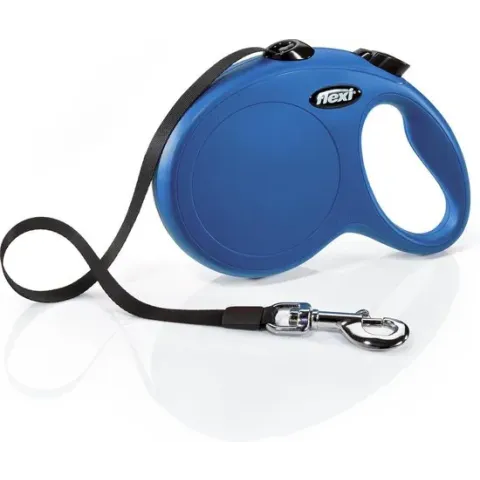 Flexi New Classic Tape - Hondenriem - Blauw - L - 5 m - (<50 kg)