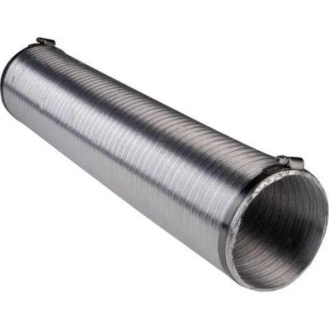 Flexibele aluminium ventilatiebuis 80 mm Wallair Zilver