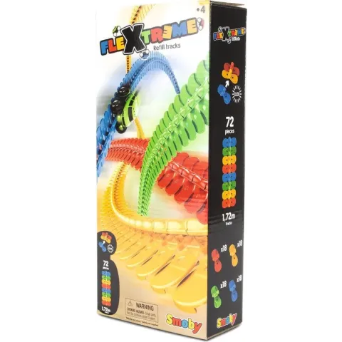 FleXtreme - Uitbreiding - Flexibel circuit - 1.72 meter - 72 stuks - vanaf 4 jaar - Racebaanonderdeel