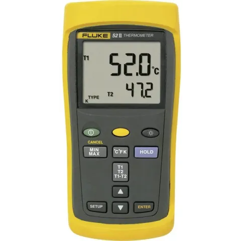 Fluke 52 II Temperatuurmeter -250 - +1372 °C Sensortype J, K, T, E