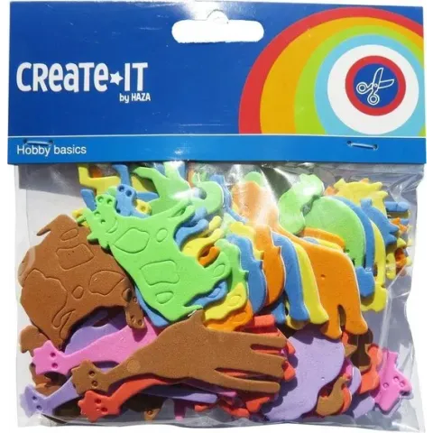 Foamstickers Create It - Dieren 64 Stuks