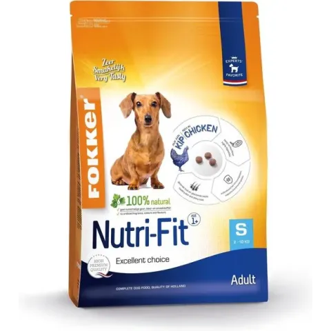 Fokker nutri-fit adult small hondenvoer 7 kg