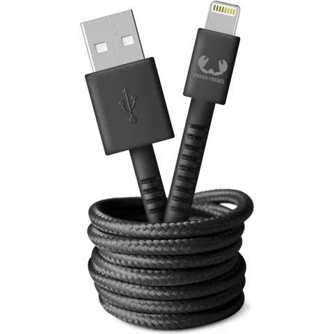 Fresh 'n Rebel - USB - Apple Lightning Fabriq cable  -  2.0m  -  Storm Grey