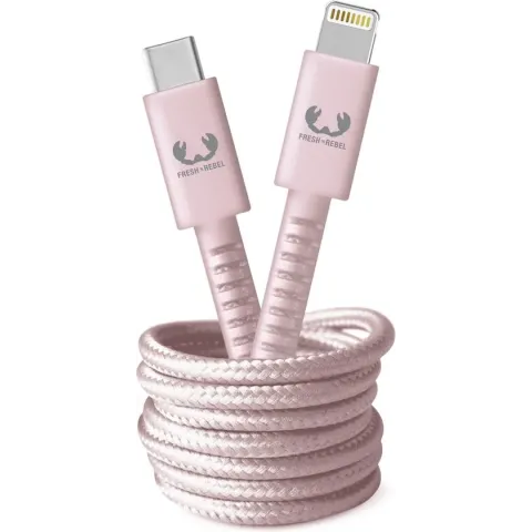 Fresh 'n Rebel - USB-C - Apple Lightning Fabriq cable  -  2.0m  -  Smokey Pink