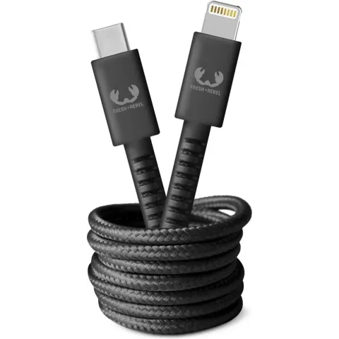 Fresh 'n Rebel - USB-C - Apple Lightning Fabriq cable  -  2.0m  -  Storm Grey