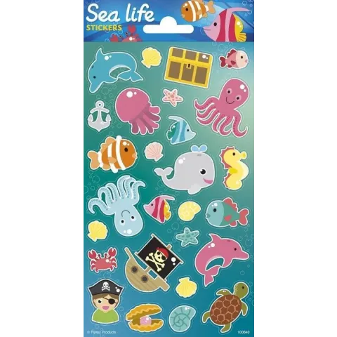 Funny Products Stickervel Sealife Junior Papier 27 Stuks