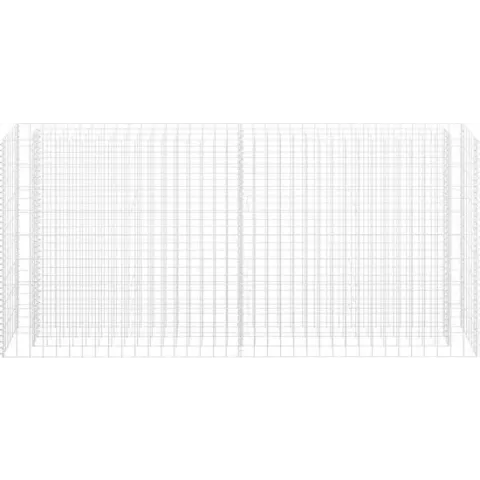 Gabion plantenbak 180x30x90 cm gegalvaniseerd staal