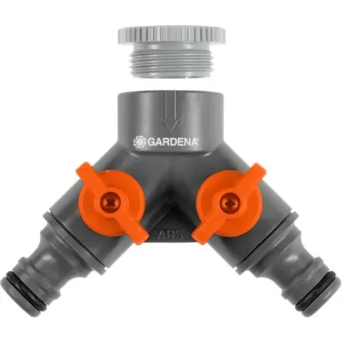 GARDENA 2-weg ventiel 26,5 mm (G 3/4"), 21 mm (G 1/2")