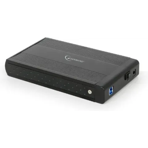 Gembird EE3-U3S-3 behuizing voor opslagstations 3.5'' HDD-behuizing Zwart