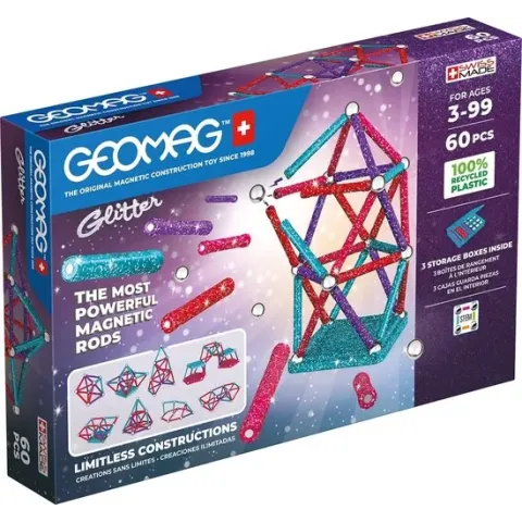 Geomag Glitter Recycled 60 pcs