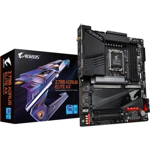 Gigabyte Z790 AORUS ELITE AX - Moederbord - ATX - Socket LGA1700 - Intel Z790 - DDR5 - Realtek audio CODEC - Realtek 2.5G LAN