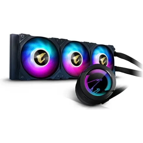 Gigabyte AORUS Waterforce 360 - Vloeistof-koelsysteem 3 x 120 mm - LGA 1200 (Socket H5), LGA 1366 (Socket B), LGA 1700, LGA 2011 (Socket R), LGA 2066, Socket AM4, Socket TR4, Socket sTRX4 - zwa