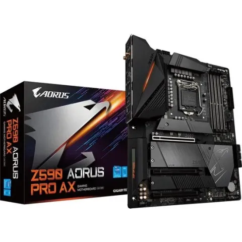 Gigabyte Z590 AORUS PRO AX moederbord Intel Z590 Express LGA 1200 ATX