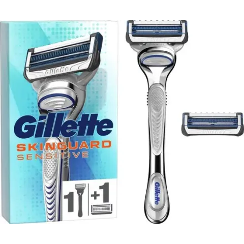 Gillette SkinGuard Sensitive Scheersysteem Voor Mannen + 1 Navulmesje