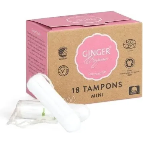 GINGER ORGANIC_Tampons Mini tampony organiczne bez aplikatora 18szt