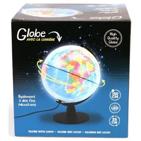 Globe Met Licht Nederlands 25 Cm